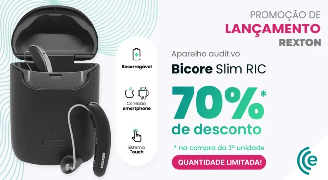 Última semana: Promoção 70% OFF aparelho BiCore Slim RIC