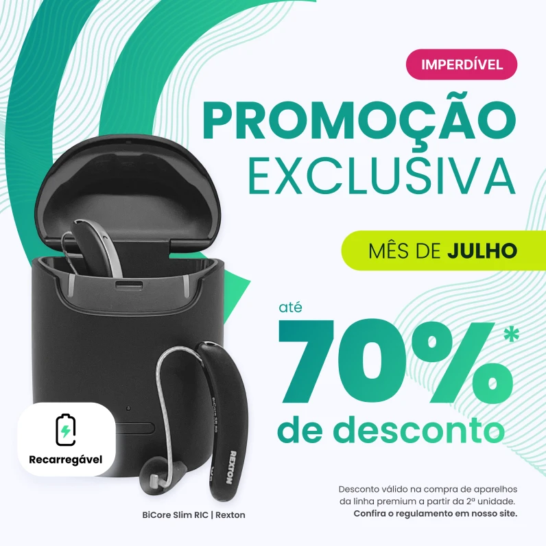 Promo mês de julho 70% OFF