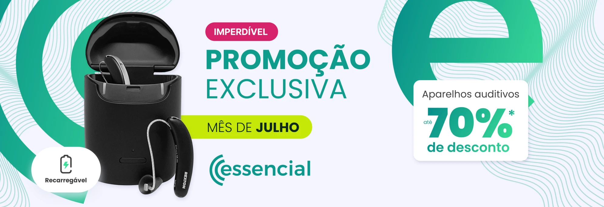 Promoção Julho 70% OFF