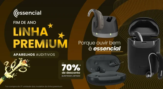 Aparelhos auditivos com desconto de 70%